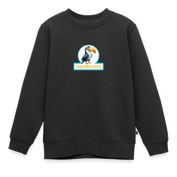 Classe Toucan Classe Toucan - Sweat Premium enfant bio - noir - Devant - AI Model Kid Female (0cm)