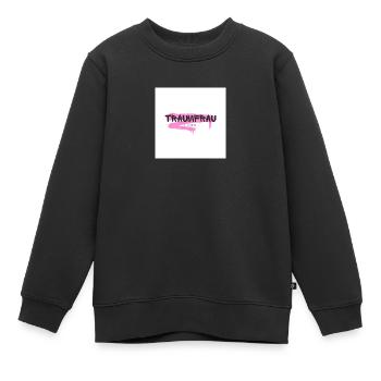 Cadeau « Femme de rêve » Saint-Valentin - Sweat Premium enfant bio - noir - Devant - AI Model Kid Female (0cm)