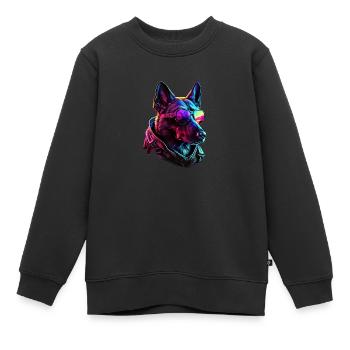 Belgian Malinois Dogs Belgian Malinoiss - Kinder Premium Organic Sweatshirt - Schwarz - Vorne - AI Model Kid Female (0cm)