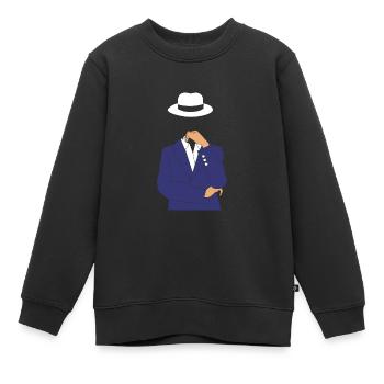 Cyber programmeur cybersécurité Hacker - Sweat Premium enfant bio - noir - Devant - AI Model Kid Female (0cm)