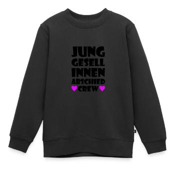 Junggesellinnenabschied Crew Junggesellin - Kinder Premium Organic Sweatshirt - Schwarz - Vorne - AI Model Kid Female (0cm)