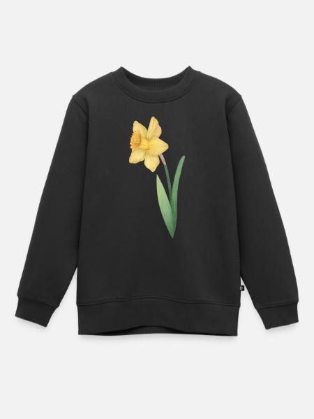 Jonquilles (Narcisse) Jonquille - Sweat Premium enfant bio - noir