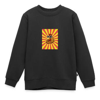 Poules Poule - Sweat Premium enfant bio - noir - Devant - AI Model Kid Female (0cm)