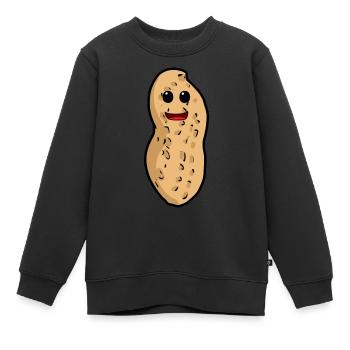 Erdnuss Nuss Kinder Kind Nuss Kleinkind Baby - Kinder Premium Organic Sweatshirt - Schwarz - Vorne - AI Model Kid Female (0cm)