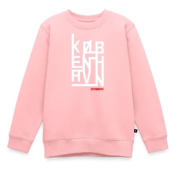 Kopenhagen Geometrie - Kinder Premium Organic Sweatshirt - Rosa - Vorne - AI Model Kid Female (0cm)
