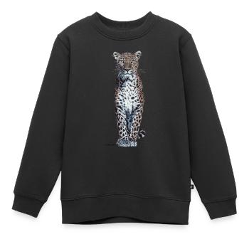 Panther - Kinder Premium Organic Sweatshirt - Schwarz - Vorne - AI Model Kid Female (0cm)