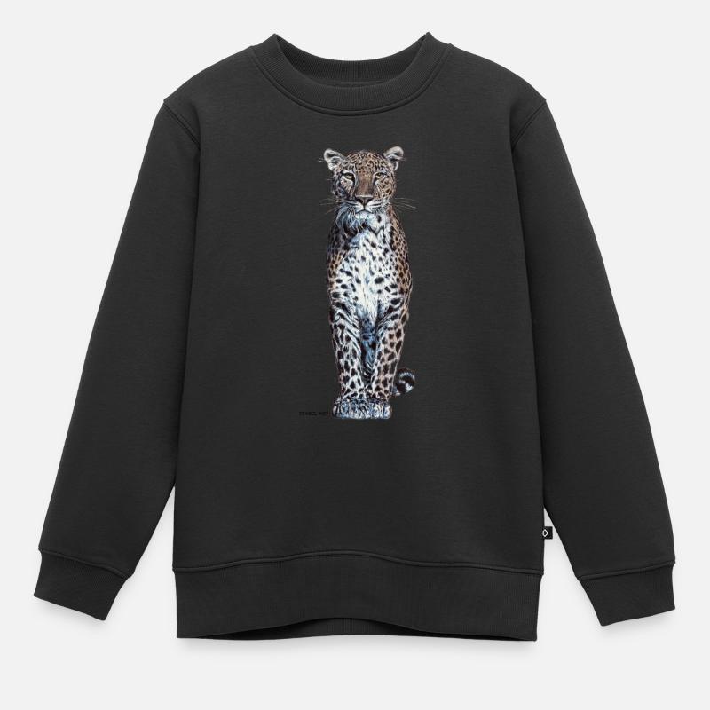 Panther - Kinder Premium Organic Sweatshirt - Schwarz