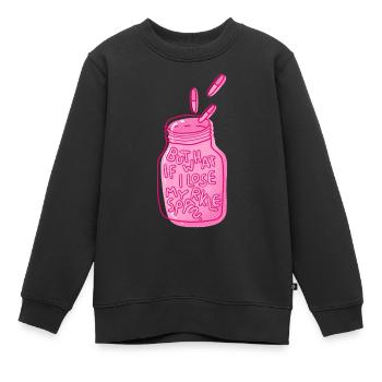 what if i lose my sparkle Spruch mental health - Kinder Premium Organic Sweatshirt - Schwarz - Vorne - AI Model Kid Female (0cm)