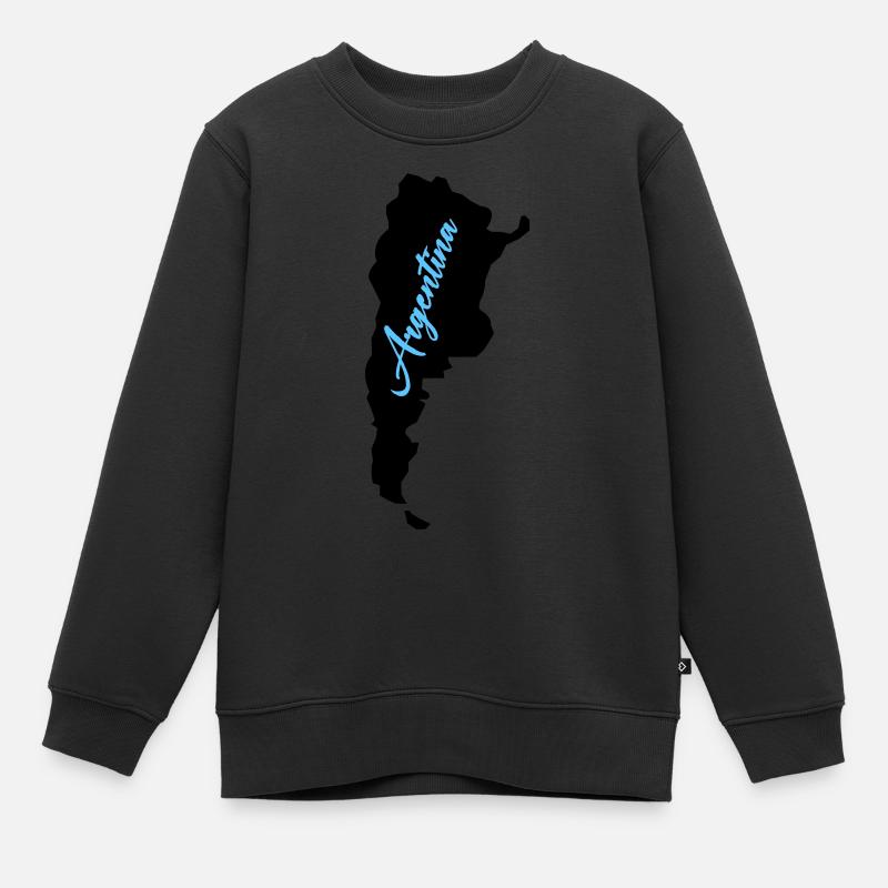 Argentina - Kids Premium Organic Sweatshirt - black