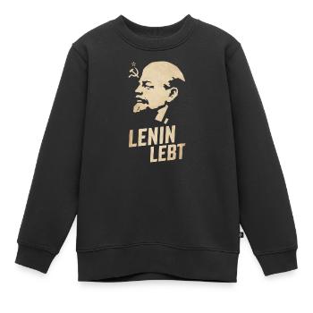 Lénine est vivant - Sweat Premium enfant bio - noir - Devant - AI Model Kid Female (0cm)