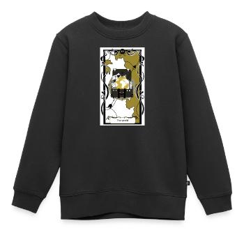 Welt - Kinder Premium Organic Sweatshirt - Schwarz - Vorne - AI Model Kid Female (0cm)