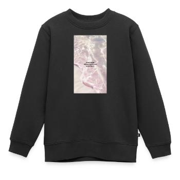 Graphique d’affirmation de manifestation - Sweat Premium enfant bio - noir - Devant - AI Model Kid Female (0cm)