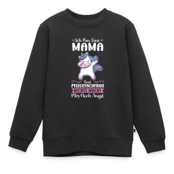 Krankenhaus Pflegefachfrau Pflegerin Geschenk - Kinder Premium Organic Sweatshirt - Schwarz - Vorne - AI Model Kid Female (0cm)