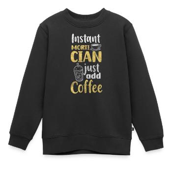 Bestattung Sarg Trauer - Kinder Premium Organic Sweatshirt - Schwarz - Vorne - AI Model Kid Female (0cm)