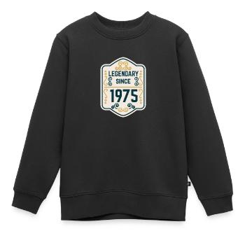 Legendär seit 1975 - Kinder Premium Organic Sweatshirt - Schwarz - Vorne - AI Model Kid Female (0cm)