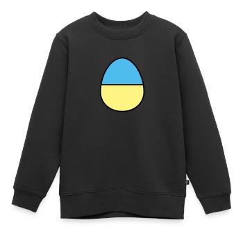 Osterei farbig - Kinder Premium Organic Sweatshirt - Schwarz - Vorne - AI Model Kid Female (0cm)