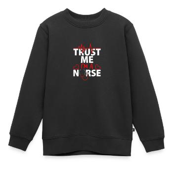 Vertrauen Sie Mir, Ich Bin Ein - Kinder Premium Organic Sweatshirt - Schwarz - Vorne - AI Model Kid Female (0cm)