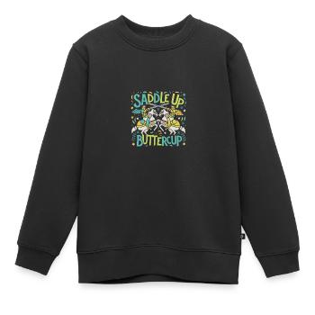 Armure médiévale de la Renaissance Knight Knight - Sweat Premium enfant bio - noir - Devant - AI Model Kid Female (0cm)