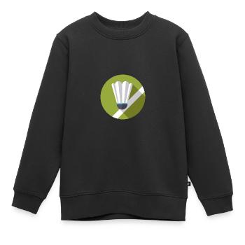 Ballsport - Kinder Premium Organic Sweatshirt - Schwarz - Vorne - AI Model Kid Female (0cm)