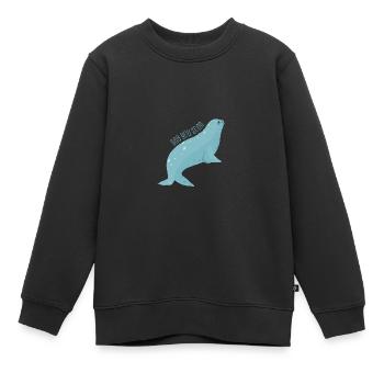Meerestiere - Kinder Premium Organic Sweatshirt - Schwarz - Vorne - AI Model Kid Female (0cm)