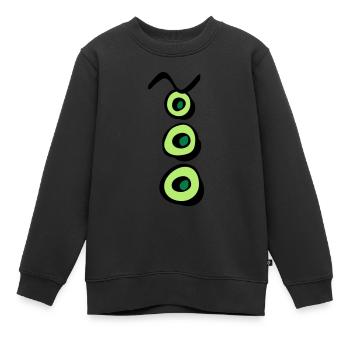 tentakel_p - Sweat Premium enfant bio - noir - Devant - AI Model Kid Female (0cm)