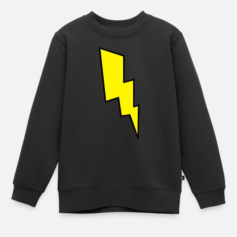 Eclair - Sweat Premium enfant bio - noir