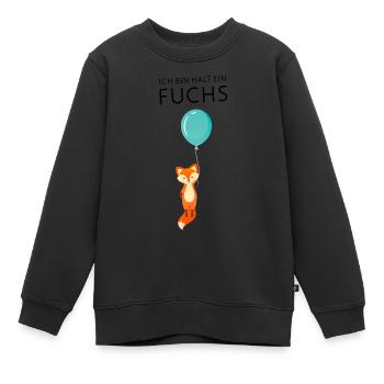 Ich Bin Halt Ein Fuchs Einschulung Schule - Kinder Premium Organic Sweatshirt - Schwarz - Vorne - AI Model Kid Female (0cm)