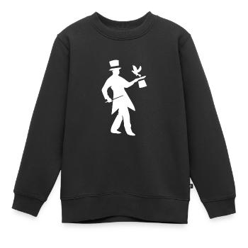 Zauberer - Kinder Premium Organic Sweatshirt - Schwarz - Vorne - AI Model Kid Female (0cm)