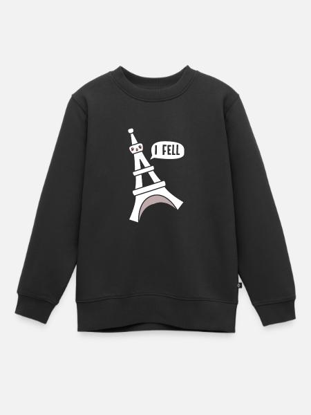 France - Sweat Premium enfant bio - noir