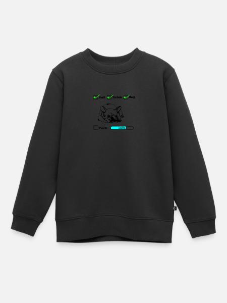 bouledogue français - Sweat Premium enfant bio - noir