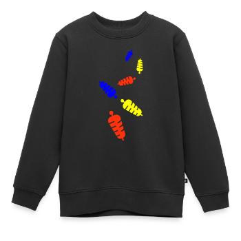 Icône sandwich - Sweat Premium enfant bio - noir - Devant - AI Model Kid Female (0cm)