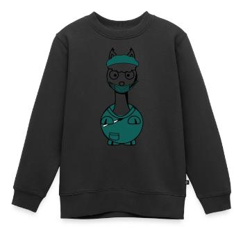 Die Alpaka OP-Schwester - Kinder Premium Organic Sweatshirt - Schwarz - Vorne - AI Model Kid Female (0cm)