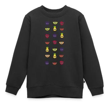 SALADE DE FRUITS - Sweat Premium enfant bio - noir - Devant - AI Model Kid Female (0cm)