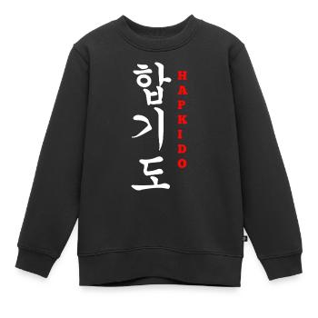 Hapkido-Kampfkunst-Geschenk - Kinder Premium Organic Sweatshirt - Schwarz - Vorne - AI Model Kid Female (0cm)