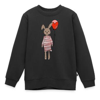 Osterfest Hase - Kinder Premium Organic Sweatshirt - Schwarz - Vorne - AI Model Kid Female (0cm)