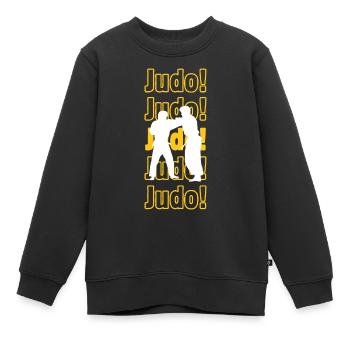 Judo judo judo - Sweat Premium enfant bio - noir - Devant - AI Model Kid Female (0cm)