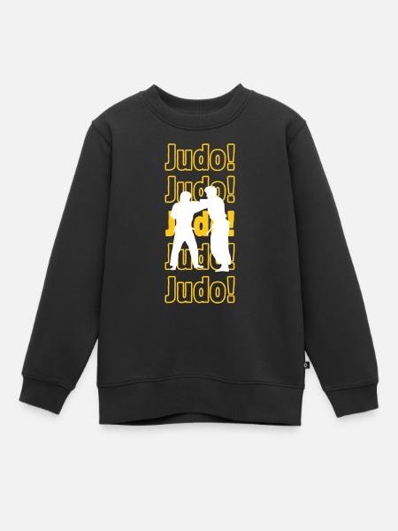 Judo Judo Judo - Kinder Premium Organic Sweatshirt - Schwarz