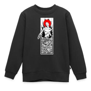 018 Calm Storm A Sticker - Kinder Premium Organic Sweatshirt - Schwarz - Vorne - AI Model Kid Female (0cm)