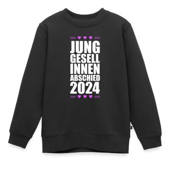 Junggesellinnenabschied 2024 Junggesellin - Kinder Premium Organic Sweatshirt - Schwarz - Vorne - AI Model Kid Female (0cm)