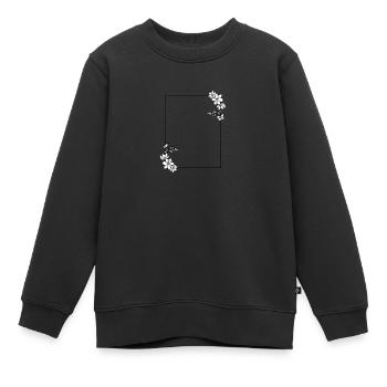 Cadre - Sweat Premium enfant bio - noir - Devant - AI Model Kid Female (0cm)