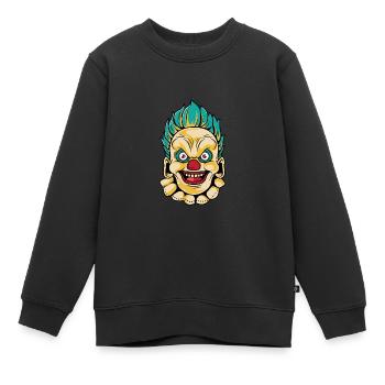 Böser Clown Entertainer Geschenk - Kinder Premium Organic Sweatshirt - Schwarz - Vorne - AI Model Kid Female (0cm)