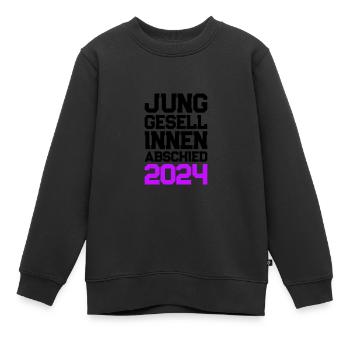 Junggesellinnenabschied 2024 Junggesellin - Kinder Premium Organic Sweatshirt - Schwarz - Vorne - AI Model Kid Female (0cm)