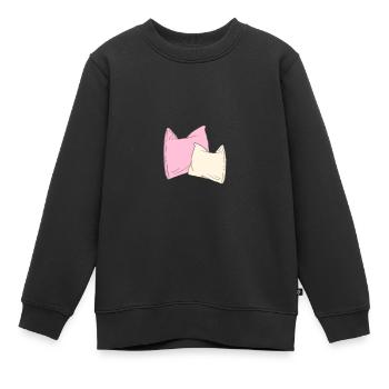 2x Kissen - Kinder Premium Organic Sweatshirt - Schwarz - Vorne - AI Model Kid Female (0cm)