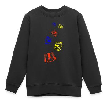 Reagenzglas chemiker - Kinder Premium Organic Sweatshirt - Schwarz - Vorne - AI Model Kid Female (0cm)