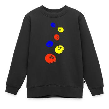 Racing driver helm racing Bunt - Kids Premium Organic Sweatshirt - black - Front - AI Model Kid Female (0cm)