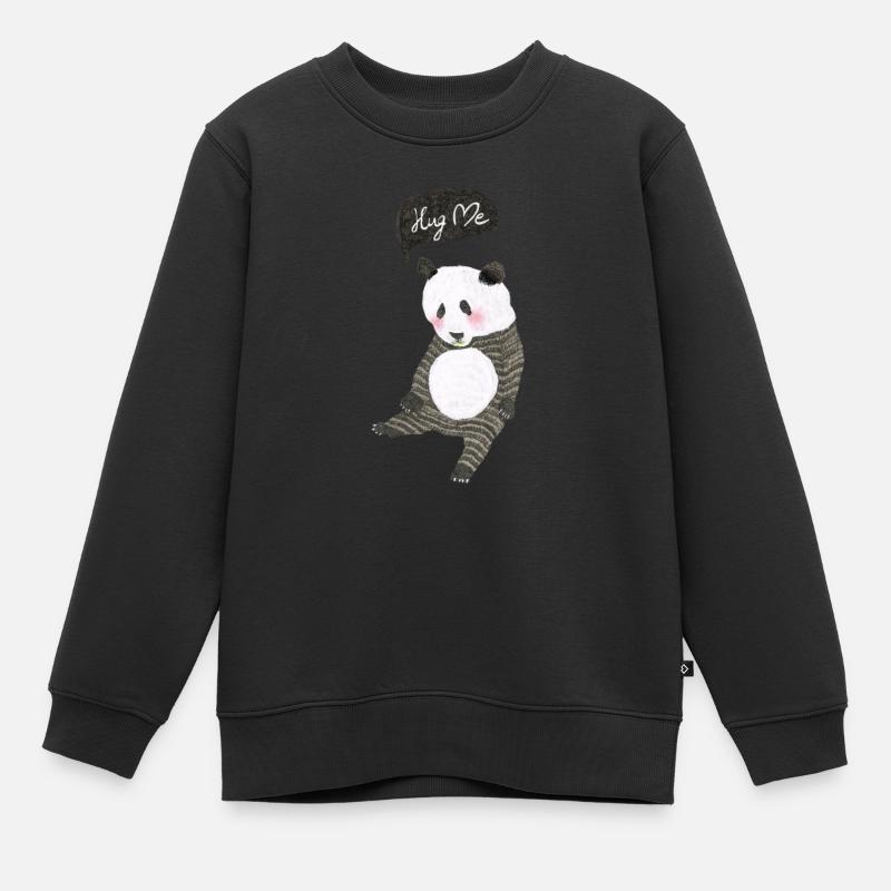 Hug Me - Sweat Premium enfant bio - noir