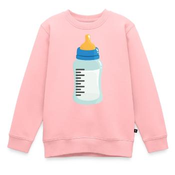 Baby Flasche - Kinder Premium Organic Sweatshirt - Rosa - Vorne - AI Model Kid Female (0cm)
