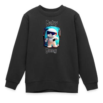 Baby Chill Maskottchen - Kinder Premium Organic Sweatshirt - Schwarz - Vorne - AI Model Kid Female (0cm)
