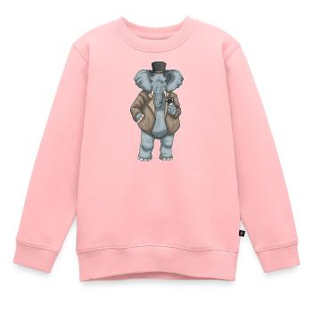 Elephant Poker Jetons de Poker - Sweat Premium enfant bio - rose - Devant - AI Model Kid Female (0cm)