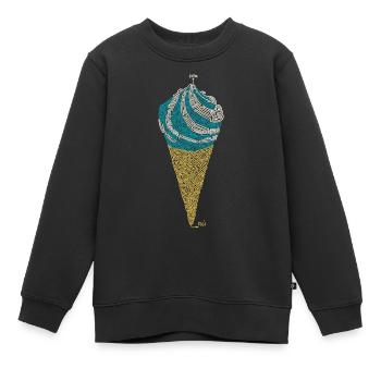 Laby Italienisches Eis - Kinder Premium Organic Sweatshirt - Schwarz - Vorne - AI Model Kid Female (0cm)